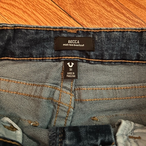 NWT True Religion Becca Bootcut Blue Jeans - Picture 3 of 10